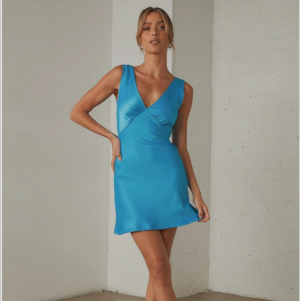 NWT Peppermayo Audrey Vintage Slip Dress (Azure)